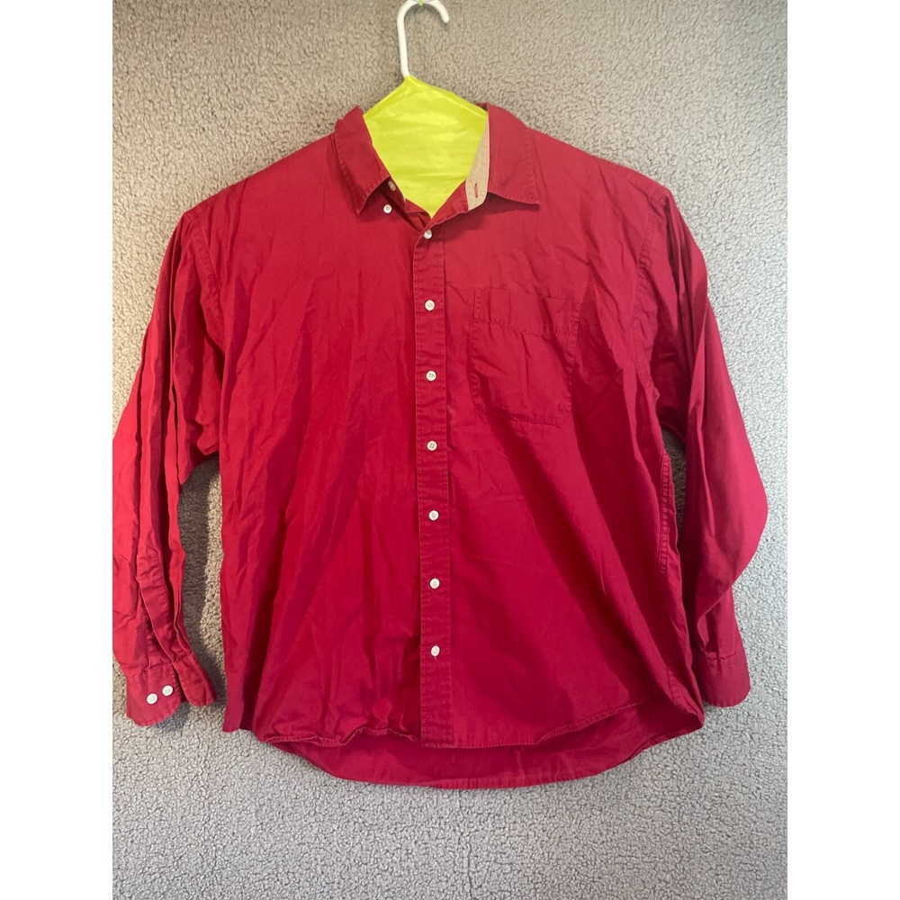 Haggar‎ Men's Red  Dress Button Down Shirt